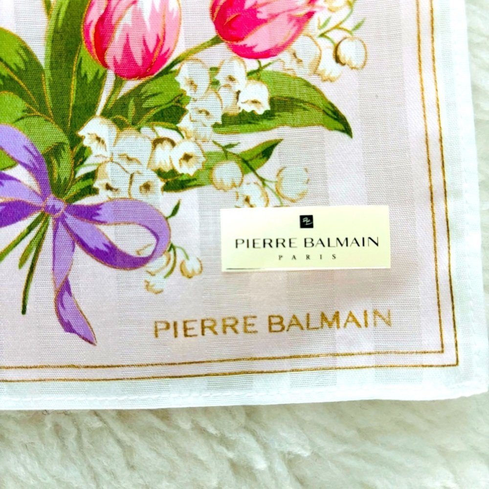 Pierre Balmain Paris Square Cotton Bandanna/Scarf size 20”x20” - Picture 3 of 11
